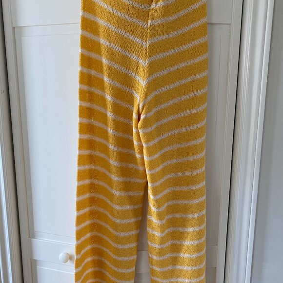 Zara yellow and white 2 piece lounge wear set with tags - Picture 3 of 12